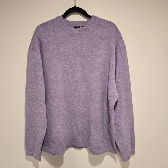 GAP Sweaters - Y2K GAP 100% Lambswool Sweater Crewneck Pastel Purple XXL Womens Easter Preppy